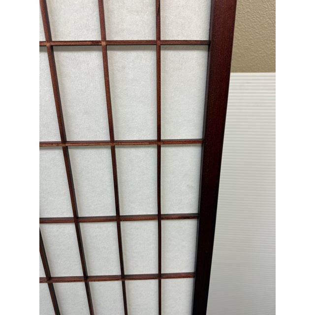 Japanese Shoji Style Room Divider For Sale In San Francisco - Image 6 of 12