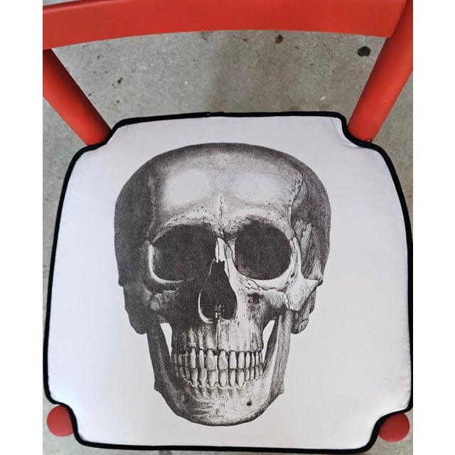 Wood 1960s Gio Ponti Style Superleggera Skull Chair For Sale - Image 7 of 9