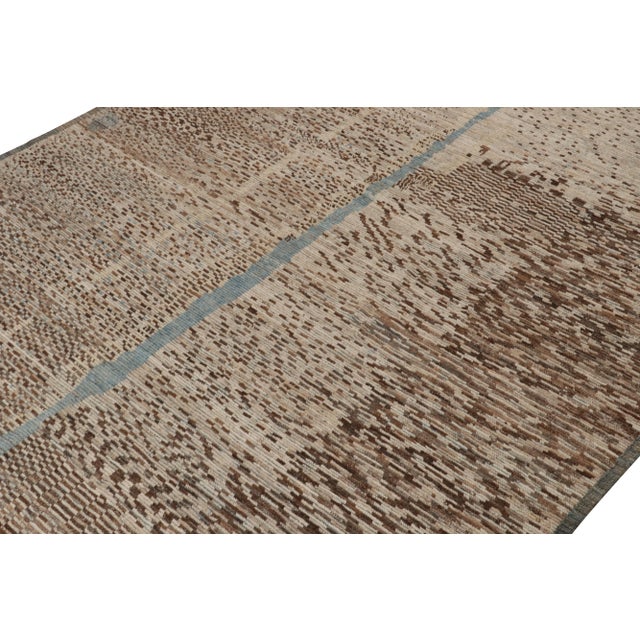 Rug & Kilim Rug & Kilim’s Modern Rug with Beige-brown Geometric Patterns - 6x9 For Sale - Image 4 of 7