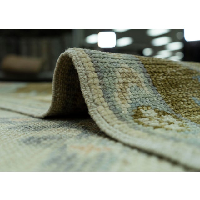 Textile Turkish Oushak Rug 9' x 12'3" #20133 For Sale - Image 7 of 8