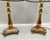 Vintage Onyx Brass and Gilt Table Lamps, 1970s, Set of 2 For Sale - Image 4 of 7