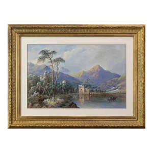 Scottish Loch Landscape Cornelius Pearson (1805-1891)