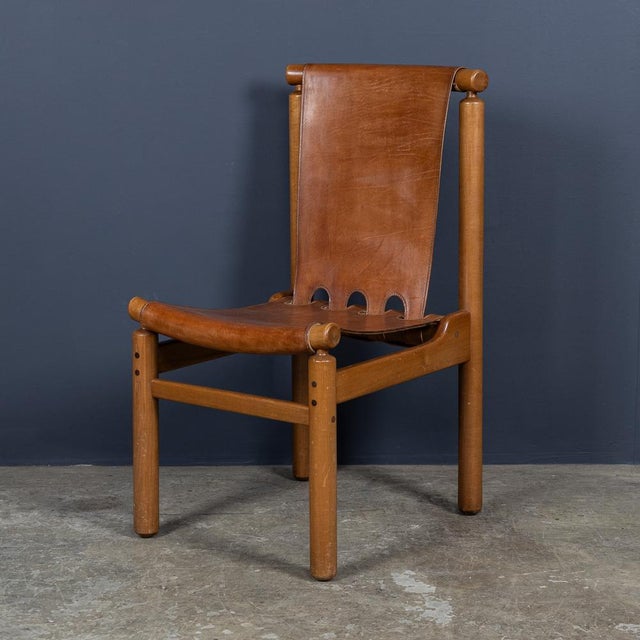 Vintage Leather Dining Chairs by Ilmari Tapiovaara, 1950, Set of 8 For Sale - Image 13 of 17