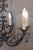 Metal Mid 20th Century French Six Light Wrought Iron Chandelier with Cascading Scrolls, USA Wired For Sale - Image 7 of 10