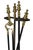 Late 20th Century 4-Piece Brass and Iron Fireplace Tool Set by Rostrand For Sale - Image 11 of 12