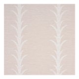 Schumacher X Celerie Kemble Acanthus Stripe Vinyl Wallpaper in Limestone For Sale