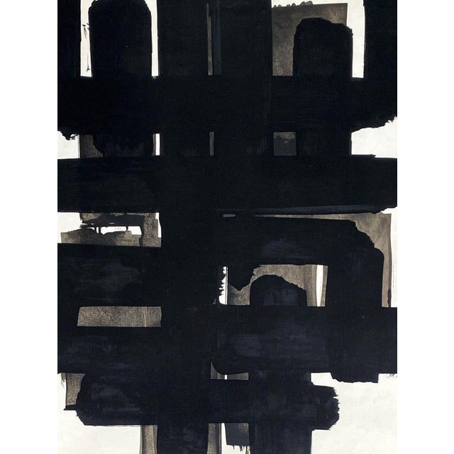 Pierre Soulages, Lithograph N ° 3, 1958, Original Lithograph For Sale - Image 5 of 6