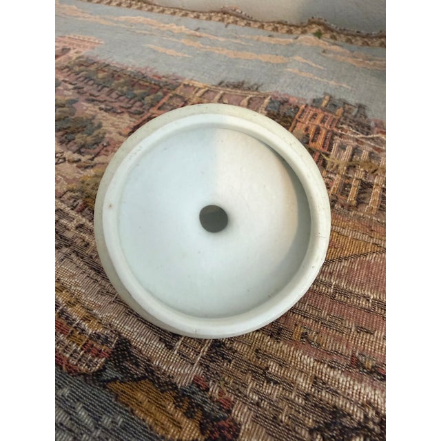 Vintage Chinese Polychrome Porcelain Ginger Jar With Lotus & Vine Motif For Sale - Image 4 of 6