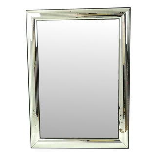 Vintage Hollywood Regency Silver Mirror from Deknudt, 1970s For Sale