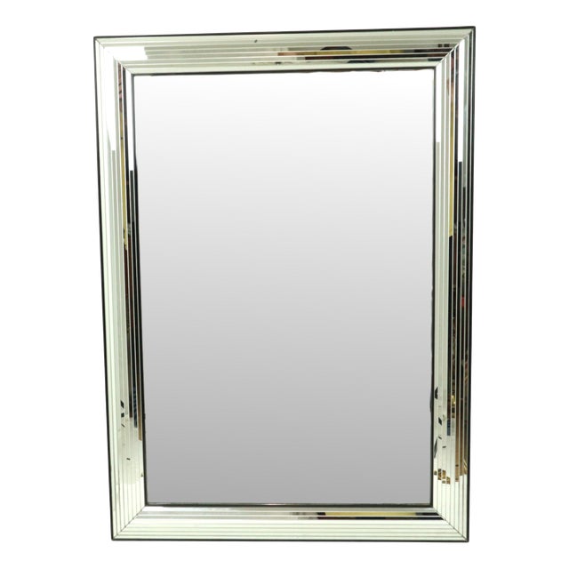 Vintage Hollywood Regency Silver Mirror from Deknudt, 1970s For Sale