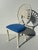 Set of Four Aluminum Chairs with Palm Leaf Motif For Sale - Image 10 of 12