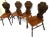 1960s Neo-Renaissance Style Beech Chairs with Carved Backrests, 1950s, Set of 4 For Sale - Image 5 of 18