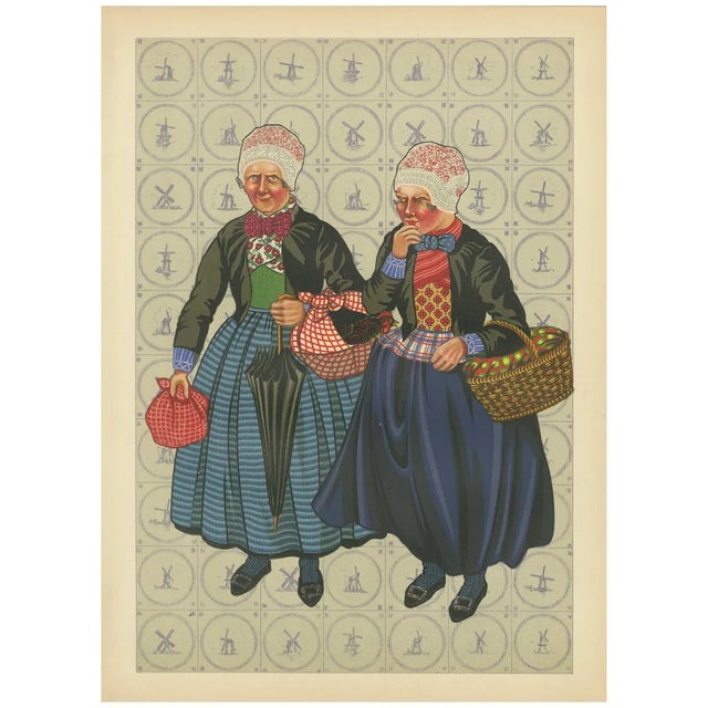 Gratiane de Gardilanne and Elizabeth Whitney Moffatt, Colorful Doornspyk Market Women in Apenjak Coats, 1932, Print For Sale