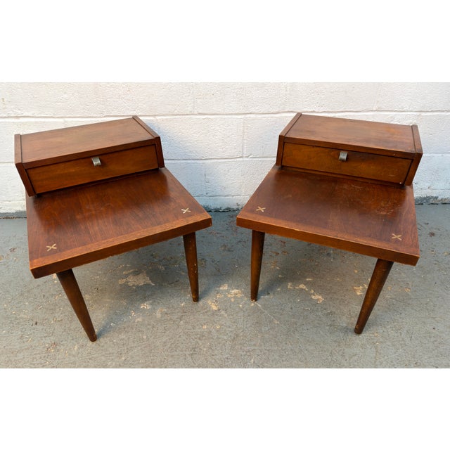 Mid 20th Century Mid-Century "Accord" End Tables by Merton Gershun for American of Martinsville For Sale - Image 5 of 17