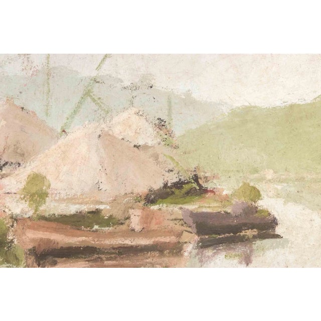 1970s Franco Marzilli, Landscape, Oil Painting, 1970s For Sale - Image 5 of 6