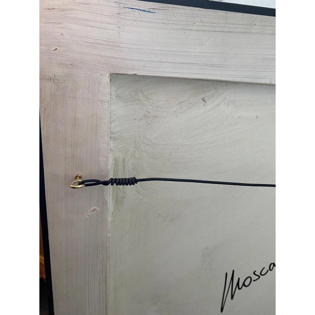 Yvan Moscatelli, Abstract Composition, Oil on Wood, 1994 For Sale - Image 4 of 11