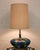 Mid Century Blue & Green Drip Glaze Lamp For Sale - Image 4 of 6