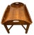 Ethan Allen Vintage Ethan Allen Butler's Tray Oval Cocktail Table Colonial Revival Maple For Sale - Image 4 of 14
