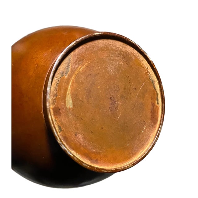 Pair of Antique Bronze Japanese Teardrop Vases For Sale - Image 4 of 4