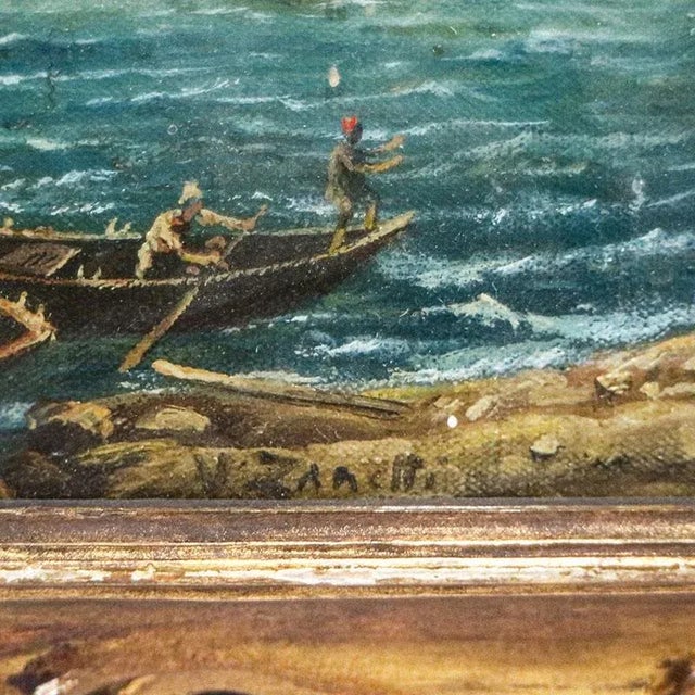 Vittore Zanetti Zilla, Capriccio in Venice, 1909, Oil on Canvas, Framed For Sale - Image 3 of 6