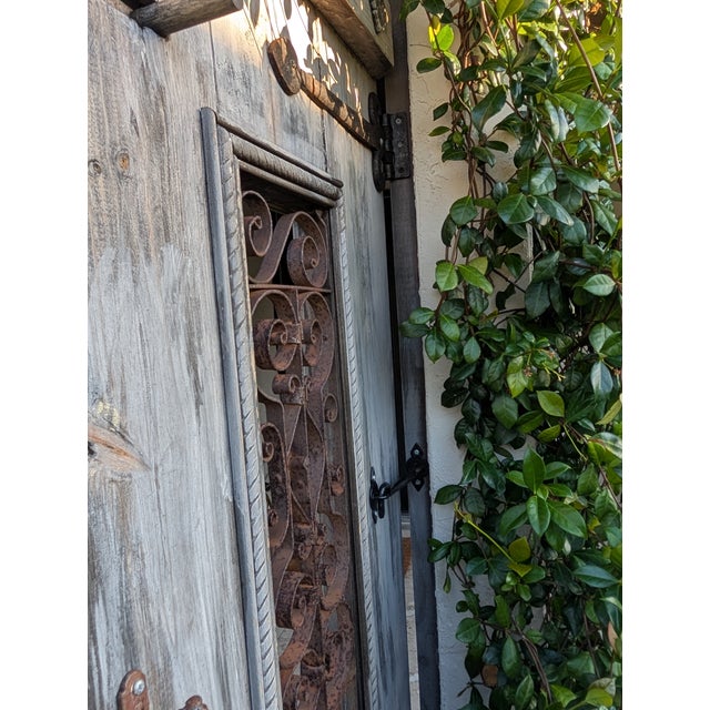 1990s Rustic European Style Entrance Doors - Set of 2 For Sale - Image 4 of 9