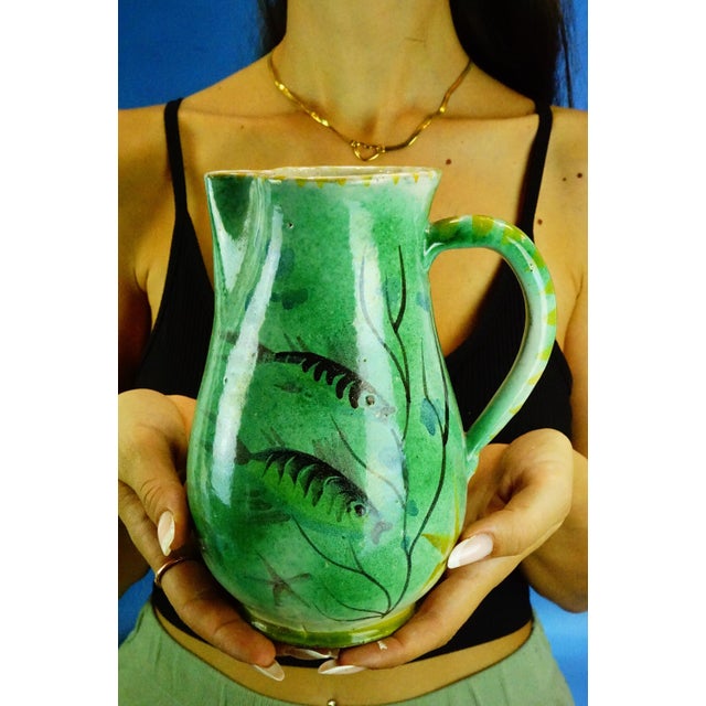1940s Vintage Ceramic Jug by Ivos Pacetti Circle, Italy, 1940s For Sale - Image 5 of 18