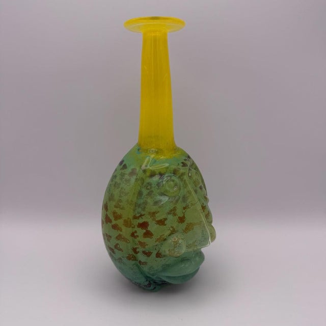 Rio Face Vase by Bertil Vallien for Kosta Boda, 1990s, in Flawless conditions. Designed 1990 to 1999 This piece has an...