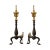 Late 20th Century Federal Style Brass & Cast Iron Andirons - A Pair For Sale - Image 13 of 13