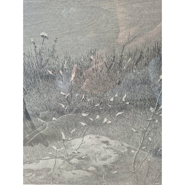 Dove Gray Late 20th Century The Two Farewells ~ George Henry Boughton / Framed Under Glass For Sale - Image 8 of 11