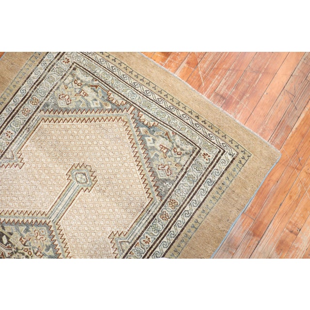 Antique Tribal Serab Accent Rug - 3'9" x 6'6" For Sale - Image 4 of 7