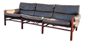 Mid-Century Modern Kontiki 3-Seater Sofa by Arne Norell, Sweden, 1960s