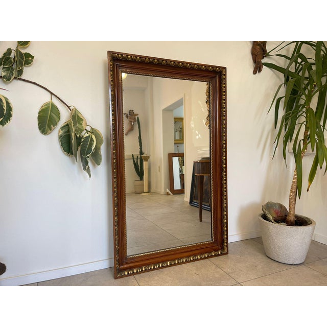 Original Biedermeier mirror frame Height x width x depth 152 x 94 x 5 A rare old gilt Biedermeier ox-eye mirror is for...