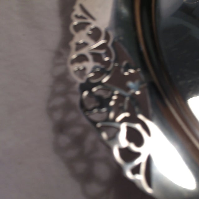 Silver Sheffield Silver Plate Serving Tray For Sale - Image 8 of 11