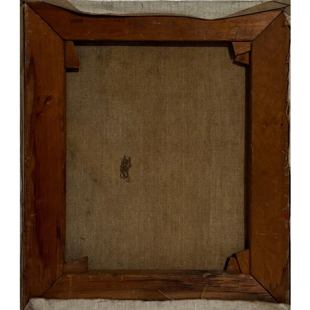 1940s Frederick B. Serger, Polish French Fauvist Judaica Oil Painting Rabbi in Synagogue Frederick Serger, c.1940s For Sale - Image 5 of 5