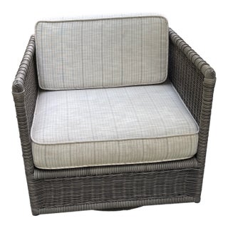 Outdoor Serena and Lily Pacifica Chairs - 2 Swivel and 2 Stationary, Attributed For Sale