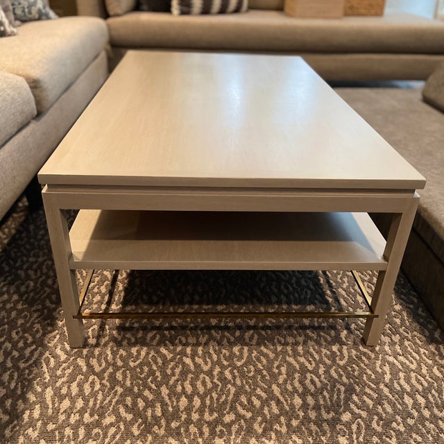 Brass Stretcher Coffee Table After Edward Wormley, Ca. 1950s Chairish