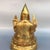 Late 20th Century Gilt Brass Tsongkhapa Seated Religious Sculpture, Buddhist Altar Statue For Sale - Image 4 of 9