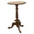 Brown Antique Irish Carved Burl Walnut Spiral Twist Pedestal Tripod Wine Table 1860 For Sale - Image 8 of 18