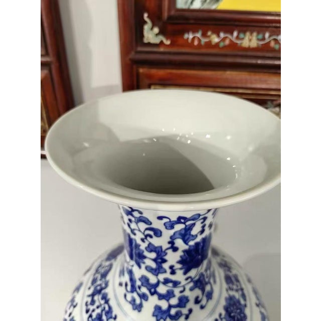 Ancient Chinese Blue-and-White Porcelain Vases For Sale In Oklahoma City - Image 6 of 7