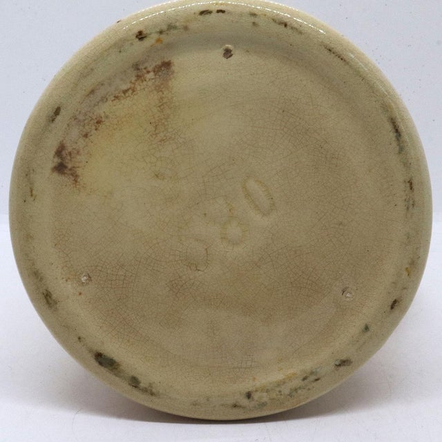 American Frederick Rhead for Weller Pottery Jap Birdimal Crane Pitcher For Sale - Image 9 of 10