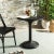 Rattan Bistro Table in Black Rattan For Sale - Image 4 of 5