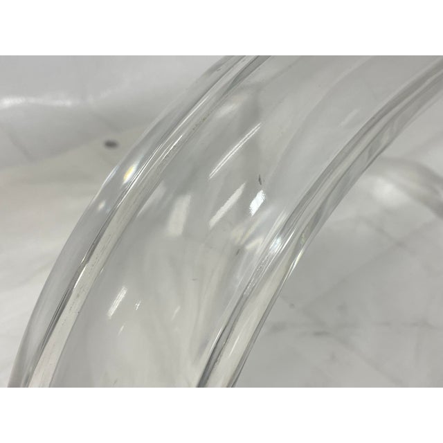 1970s Charles Hollis Jones “Squiggly Wiggly” Lucite Coffee Table, Usa, Signed & Dated For Sale - Image 12 of 15