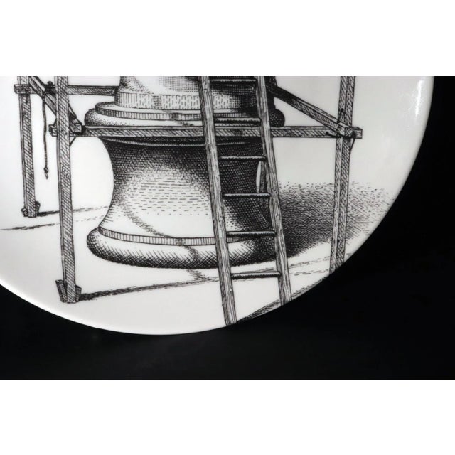 Piero Fornasetti Fornasetti Themes & Variation Porcelain Plate, Number 200 For Sale - Image 4 of 10