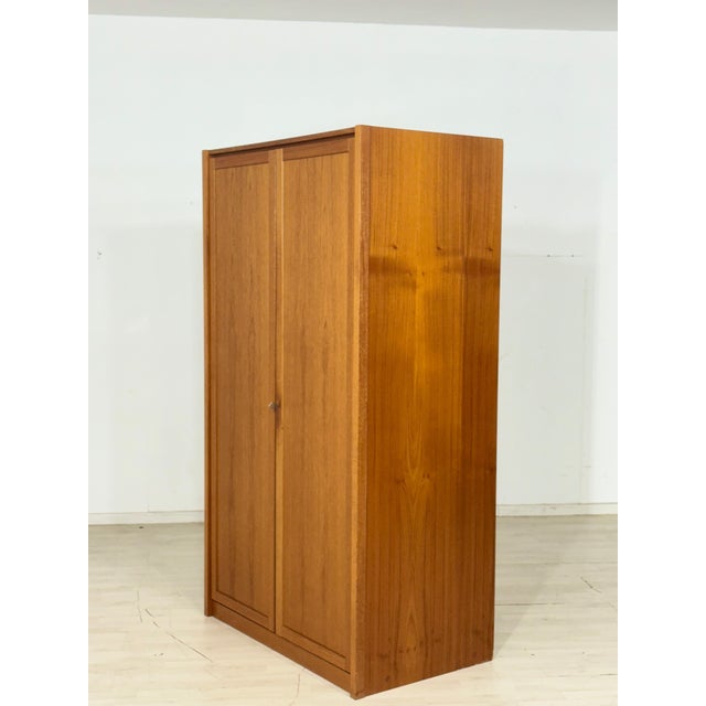 Danish Teak Wardrobe, 1960s For Sale - Image 6 of 12
