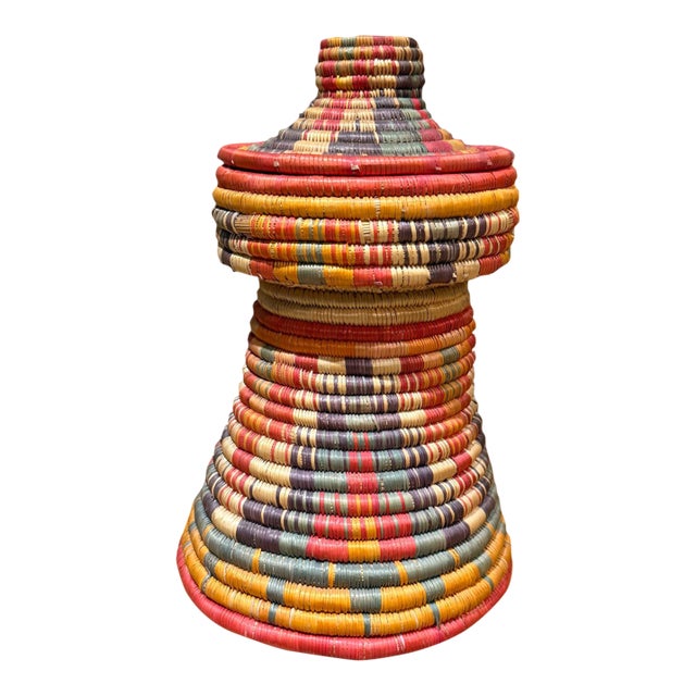 Traditional Ethiopian Mesob Basket For Sale