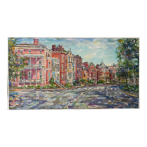Tyka Original Modern Cityscape Painting "Logan Cir in DC"