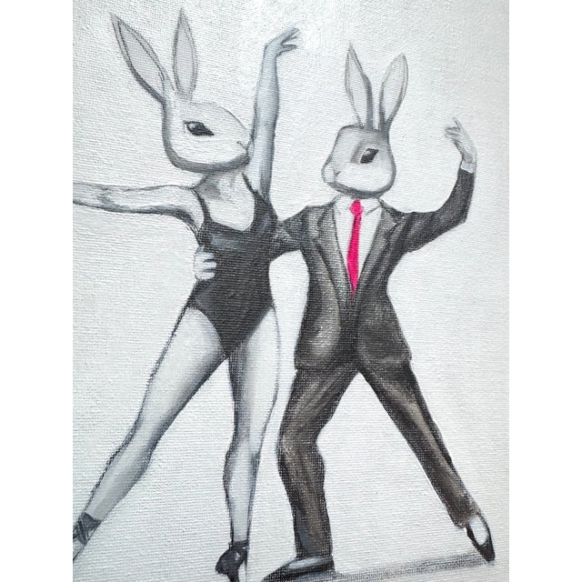 Max & Alma create kitsch, pop, feel-good art that elevates the vibe of any space. This original 12"x12" oil painting...