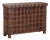Antique Indian Teakwood and Brass Pitara Chest Console For Sale
