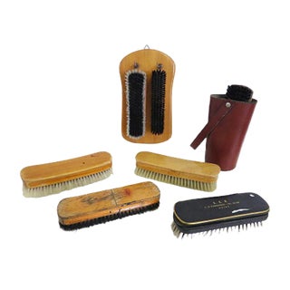 Vintage Shoe Brushes, 1960s, Set of 9 For Sale