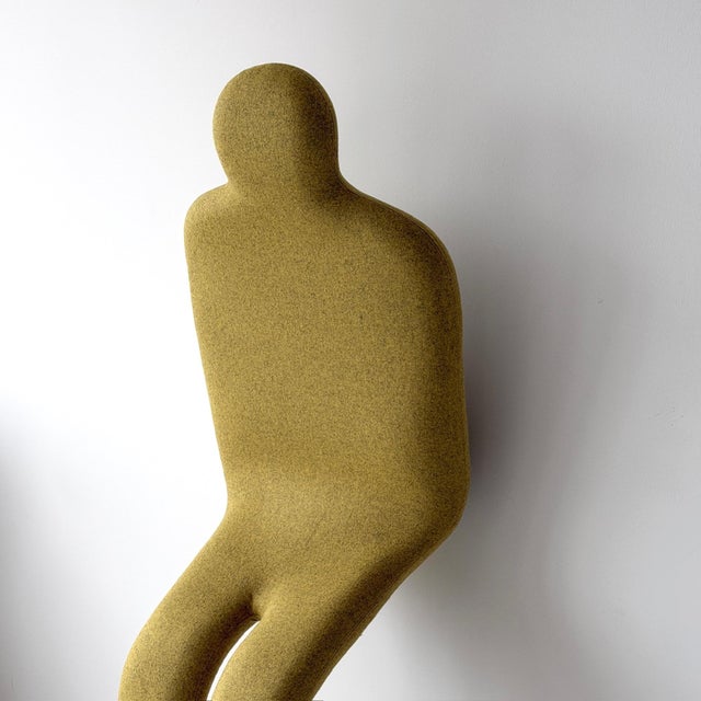 Yellow 1980s Bouloum Lounge Chair Attributed to Olivier Mourgue for Arconas For Sale - Image 8 of 8